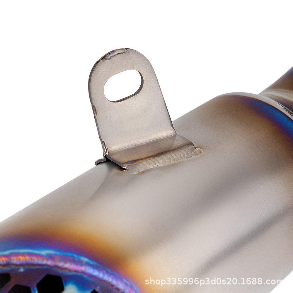 Motorcycle Exhaust Pipe Modification Rsv4 Titanium Alloy Integrated Mid-Tail Section Muffler 2015-2024