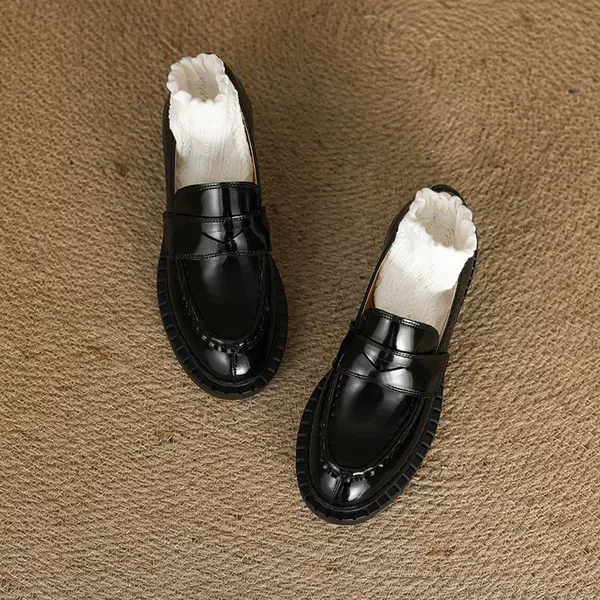 Black patent leather
