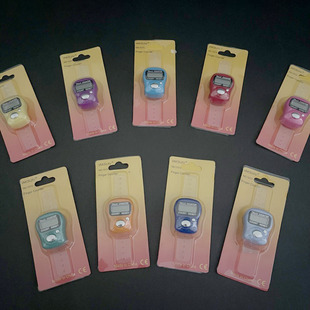 Cross-Border Mini Digital Counter Led Counter Ring Type Counter Finger Press Point Counter Wholesale