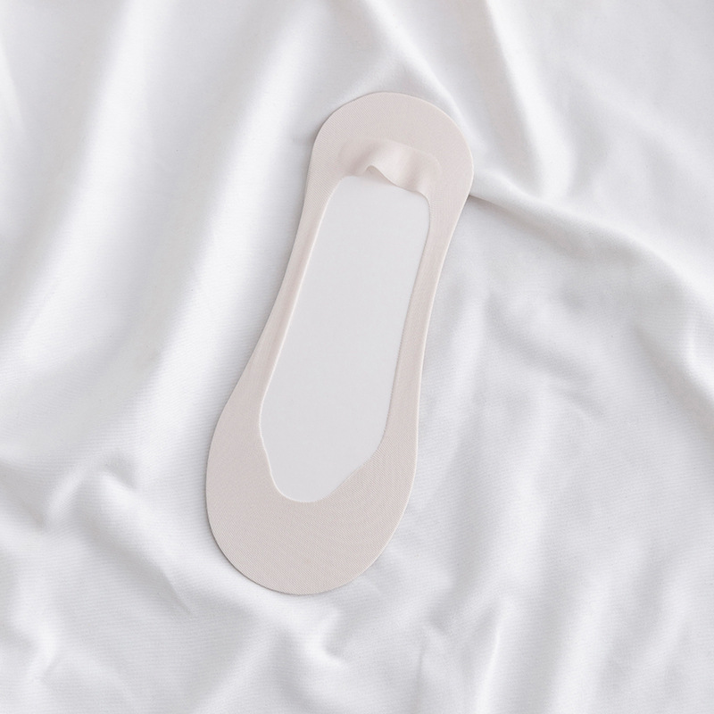 女性用秋用薄手滑り止めボートソックス、浅履き、日本風、脱げにくい、無地綿ソックス、春夏用インビジブルソックス、ショートソックス