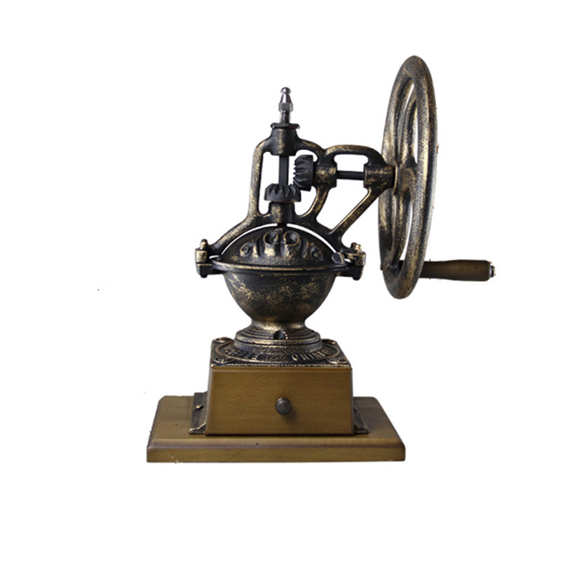 Retro Cast Iron Rotary Coffee Grinder Stainless Steel Hand Grinder Manual Grinder Freshly Ground Coffee