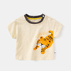 Children's overall for leisure, short sleeve T-shirt, summer clothing for boys for early age, top girl's, Korean style, 3 years