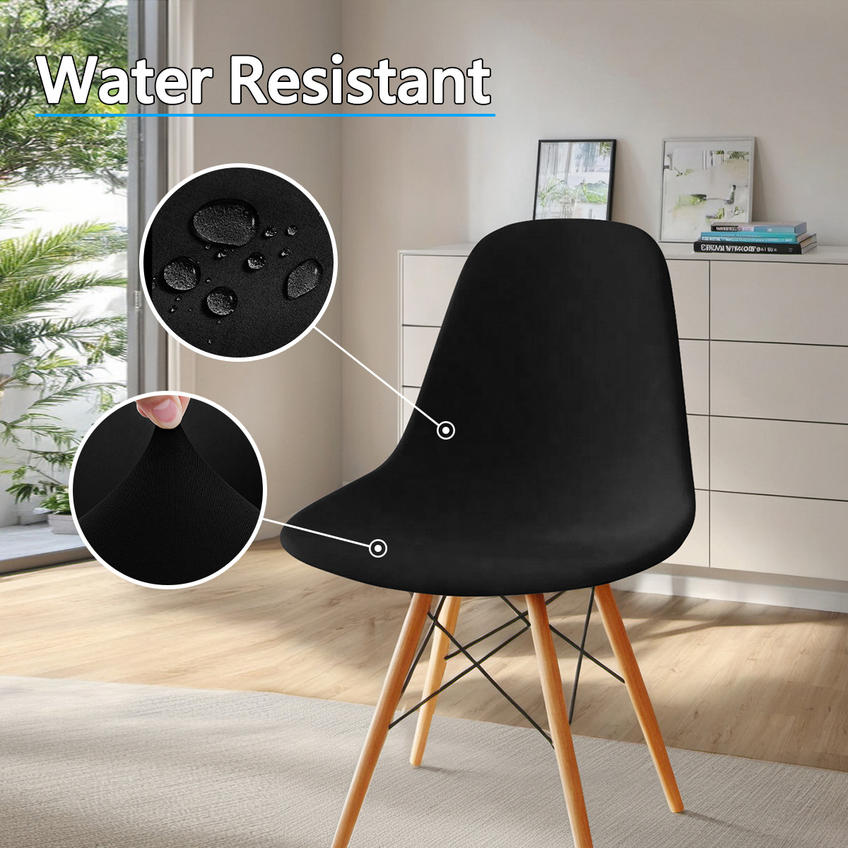 Transfronterizo spot Amazon impermeable silla de seda conchas de leche cubierta de silla de color sólido elástica IMS cubierta de silla SHEIN