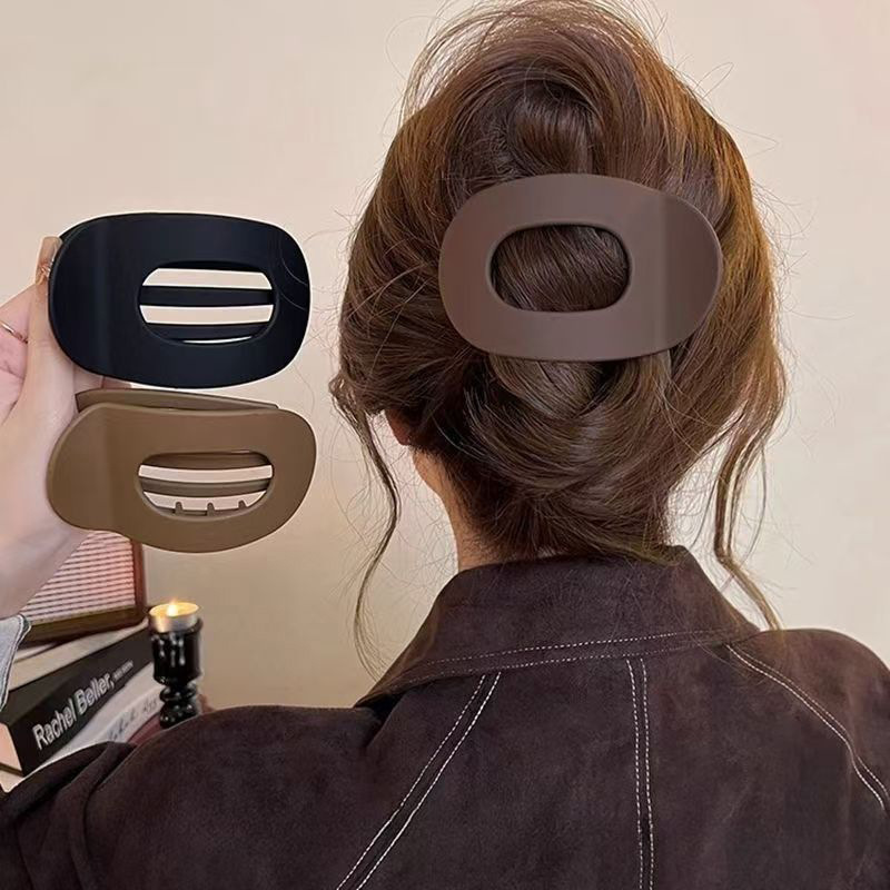 フラットオーバルヘアピン、頭を痛めないカーブアワビグリッパー、強力グリップクリップ、カモノハシクリップ、ヘアアクセサリー|undefined