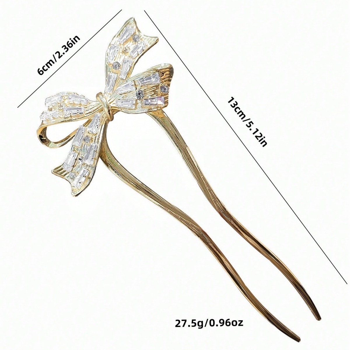 Nuevo estilo chino en forma de U arco pinzas de cabello de alto nivel pinzas de sensación de estilo antiguo flujo de fresa paso agitar flores incrustadas con diamantes pinzas de cabello mariposa