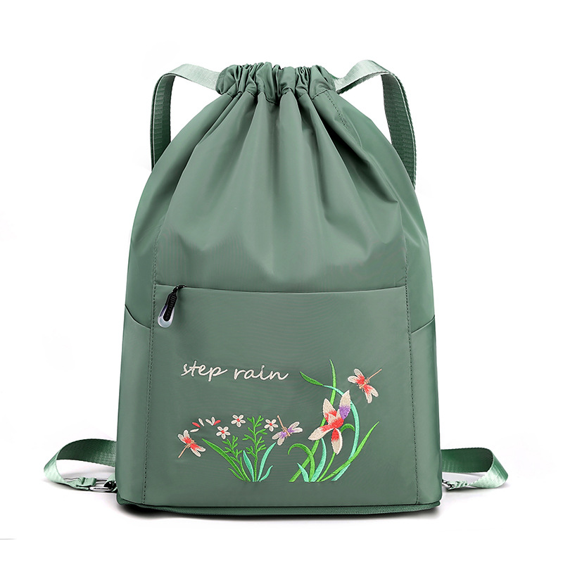 Mochila de estilo chino nueva con bordado para mujer, bolso con cordón, mochila pequeña y portátil con fragancia, mochila multifuncional al por mayor