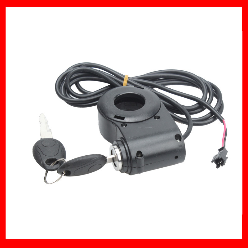 Electric Scooter Power Off Switch Assembly Key Start Switch Digital Display Power Switch