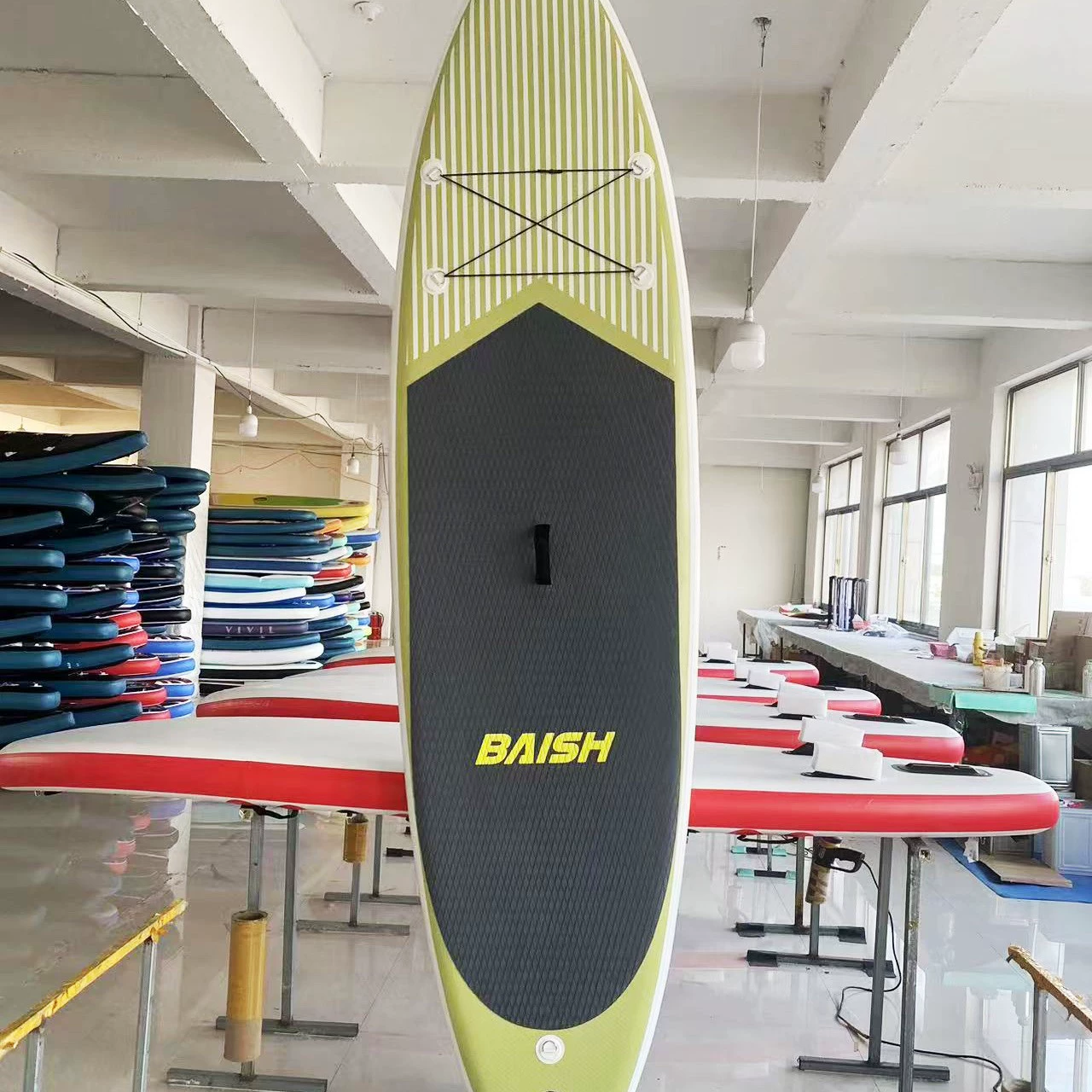 Inflatable SUP BAISH, PVC Stand-Up Paddleboard for Beginners, Lightweight Accessory Set