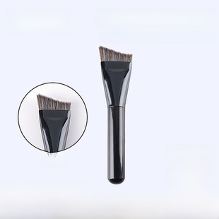 金艺盛 Contour three-dimensional contouring brush bright black wooden handle facial shadow contouring brush V-shaped fixed brush makeup brush