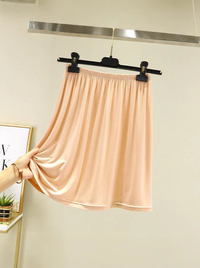 外国貿易の新しい女性用裏地付きボトムスカート、夏用ショートスカート、露出防止スカート、透け防止スカート、屋外で着用できるホームスカート|undefined