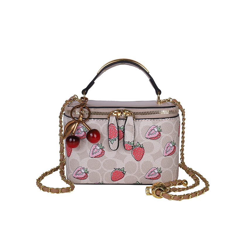Nuevo comercio exterior transfronterizo de alta sensación de impresión caja de mano bolsos pequeños bolsos de moda lujosa bolsa de mochila exterior