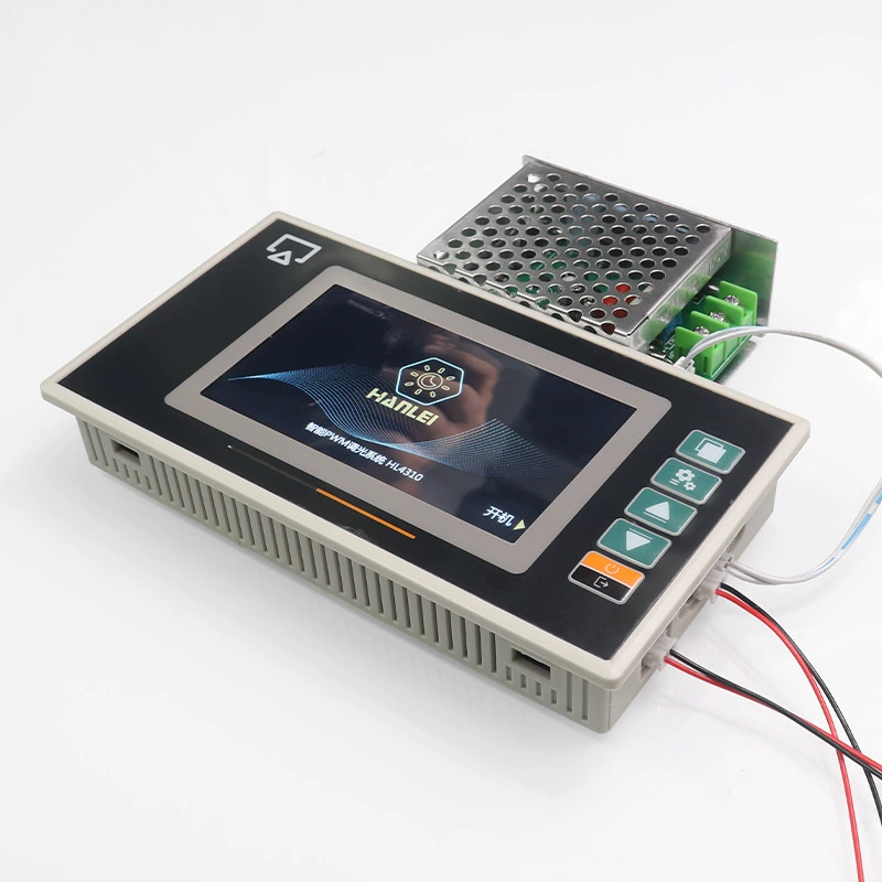 AC 220V димируемая световая диммер 4.3 дюйма LCD 10-канальный контроль освещения плавный запуск и остановка управление кольцевой 0-10В