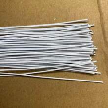 20号22号烤漆白色铁丝手工花杆捆绑扎丝假花杆厂家批发现货30条
