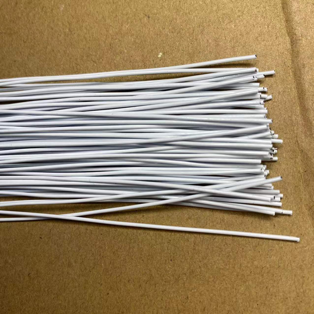 20号22号烤漆白色铁丝手工花杆捆绑扎丝假花杆厂家批发现货30条