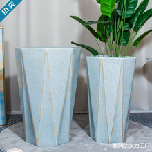 Y陶瓷花盆大口径简约特大号阳台家用落地绿植轻奢感L厂家一件批发