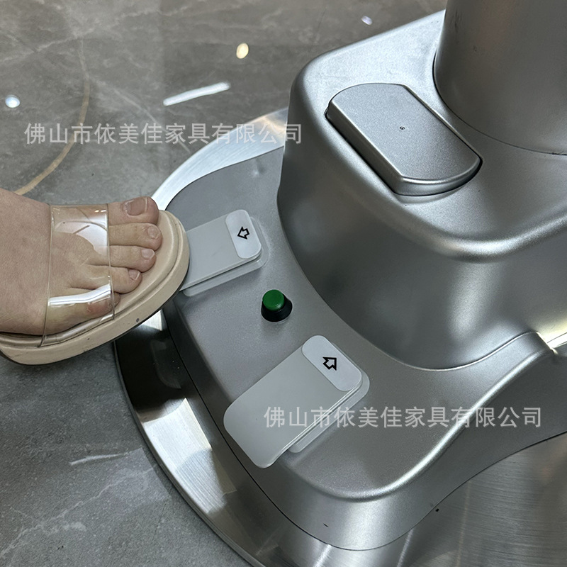 silla de peluquería eléctrica ligera de lujo elevación y permeación silla de peluquería giratoria ajustable de altura con pasamanos para salón de peluquería especial