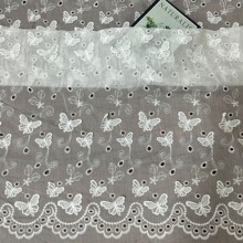 全棉刺绣天丝底布打孔棉绣花布绣花棉布绣花棉布夏季女装布料