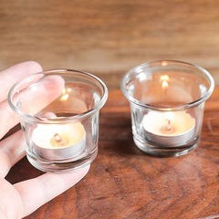 中华カップキャンドルカップ透明ガラスのティーカップ自家制大豆ワックスカップ12时间笑い开きショートニングカップ空カップ