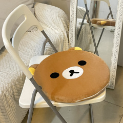 リラックマ低反発クッション 床布団 怠け者シートクッション 出窓 寝室 ホームバットラウンドクッション 取り外し可能で洗える