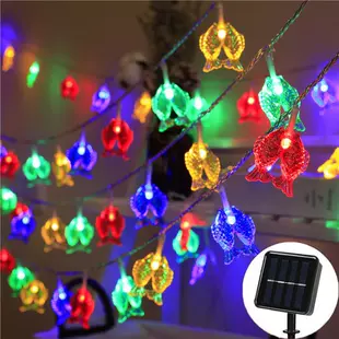 Солнечная LED-гирлянда с фонариками и китайским узлом