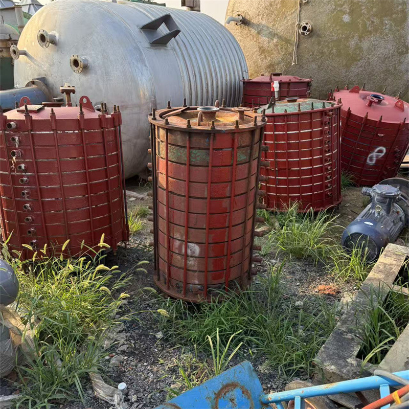 购销二手搪瓷片冷凝器 碟片片式搪玻璃冷凝器 不锈钢板式换热器