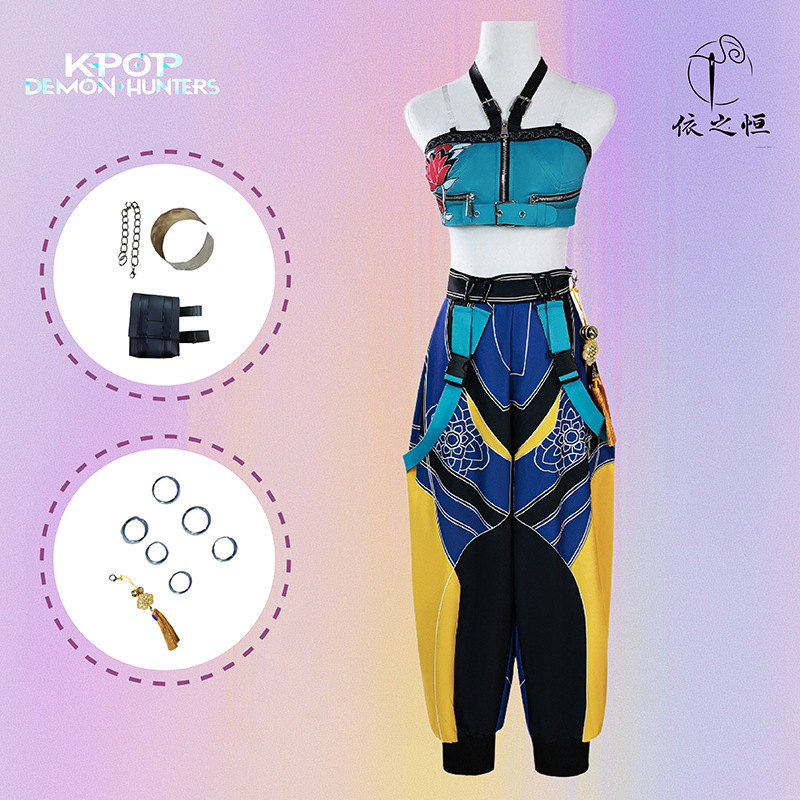 新品韩流女团K-POP猎魔女团cos服鲁米米拉佐依cosplay服装|undefined