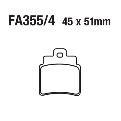 Brake Pad FA355 KYMCO – Tormoz supportları