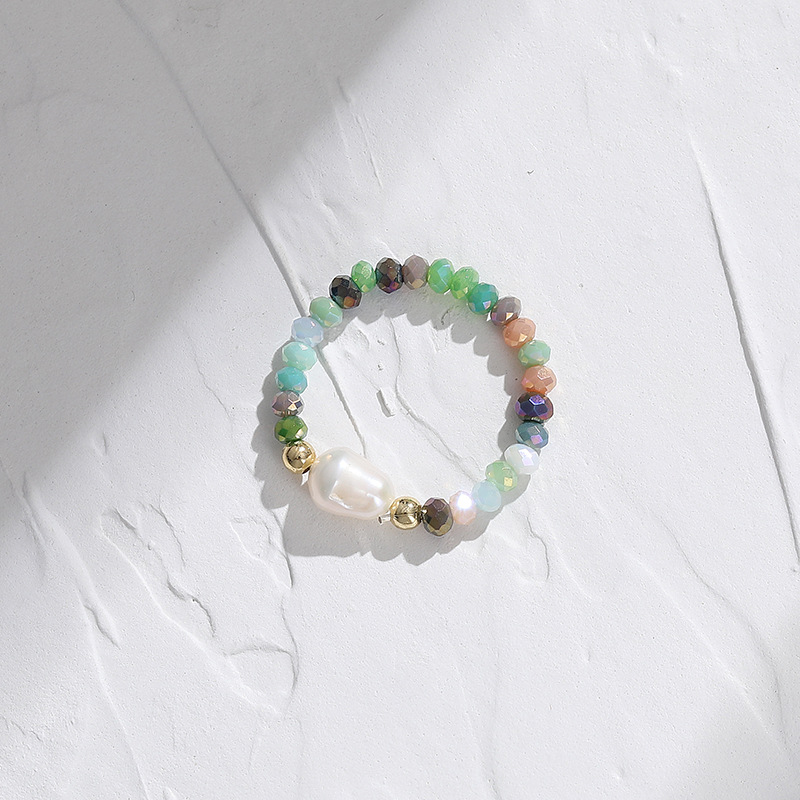 Fashion Round Beaded Handmade Womenu0027S Rings 1 Piece