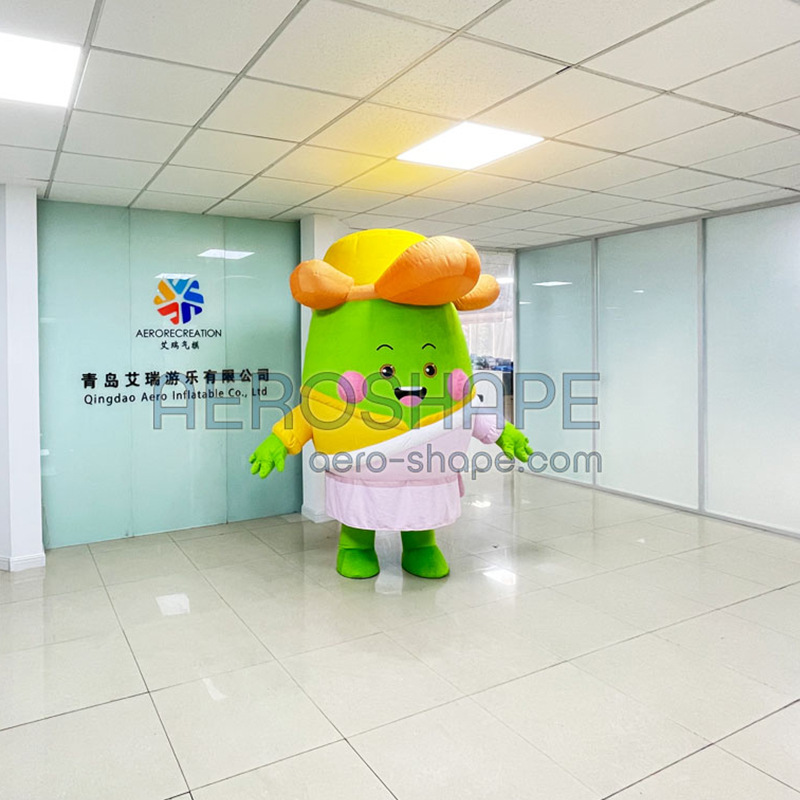 【厂家直销  批量发货】 人偶服  卡通  可爱  青稞  行走  气模