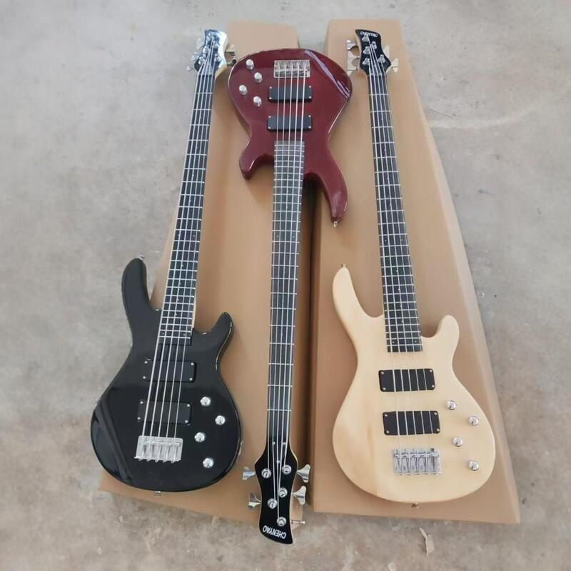 Five-String Electric Bass Guitar, Five-String Instrument, Available in Multiple Colors, Suitable for Beginners, Entry-Level, for Both Men and Women, Electric Bass Guitar Factory Five-String Electric Bass Guitar, Five-String Instrument, Available in Multiple Colors, Suitable for Beginners, Entry-Level, for Both Men and Women, Electric Bass Guitar Factory