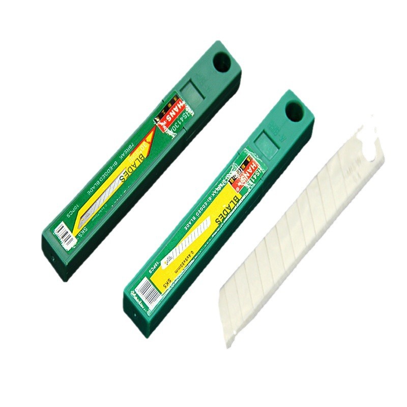 Cuchilla de corte de papel pequeña para papel tapiz, marca Hans Tools de Taiwán, material SK5, afilada, disponible al por mayor.