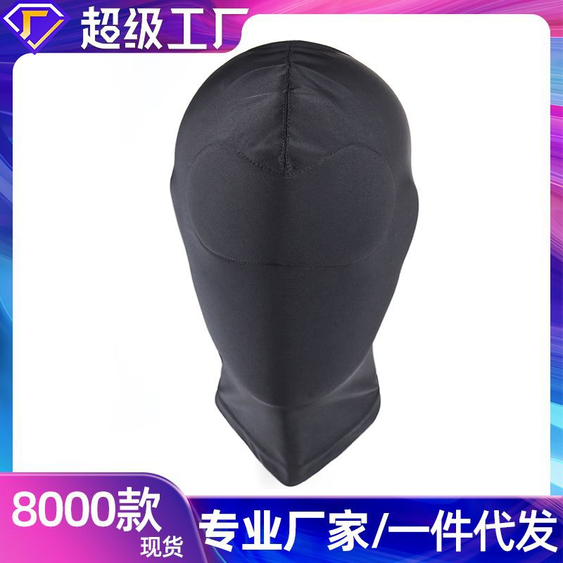 Sexy coqueteo SM suministros de juguete sombrerería máscara de boca negra máscara de amante todo incluido sombrero de pasión alternativa