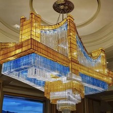 定制造型灯售楼部水晶吊灯会堂沙盘工程灯酒店大堂艺术会所灯具