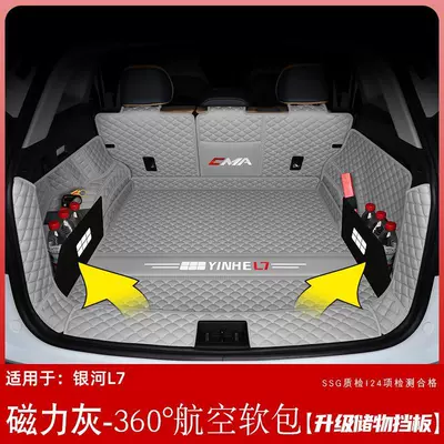 Suitable for Galaxy l7: Trunk Mat - magnetic-gray-fully-surrounded-baffle-see-details