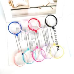 クロスボーダー新しいハンドヘルド拡大鏡 diy ビーズポータブルプラスチック高精細ハンドヘルド拡大鏡学生観察用品