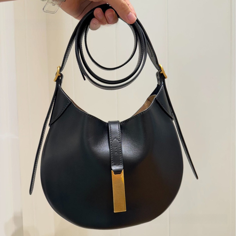 Cross-border bestseller: Raff Polo underarm saddle bag, croissant bag, old money style, high-end genuine leather shoulder and crossbody women's bag