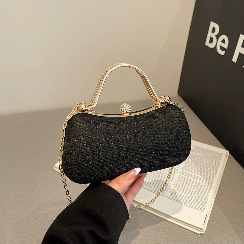 Box One-Shoulder Chain Bag, Demi-Season Fashionable Mini Shoulder Purse, 16×7×6 cm