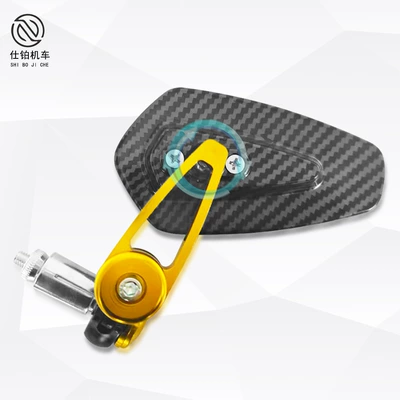 Snakeskin Pattern Handlebar Mirror — Motorcycle rearview mirror
