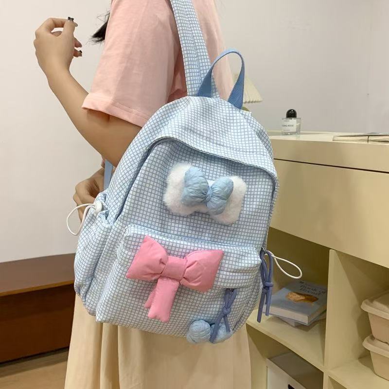 蝶結びミニランドセル日本イン学生大学生バックパック女の子新鮮で多用途なかわいいバックパック|undefined