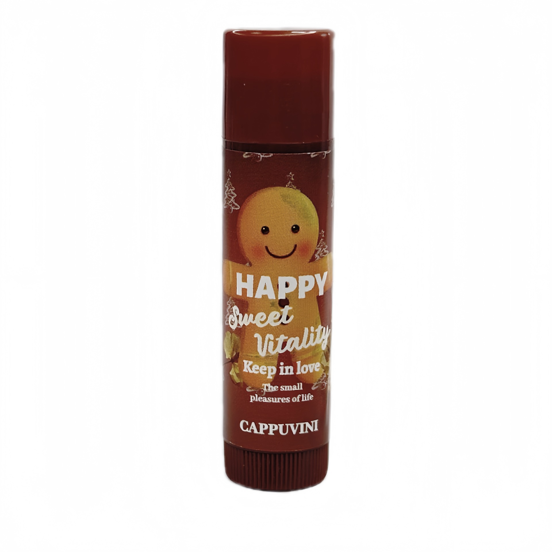 Cappuvini Gingerbread Man Juego de lápices labiales coloreados Hidratante, Hidratante, Nutre los labios, Cuidado de los labios, Raligera las líneas de los labios, Maquillaje transfronterizo