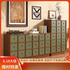 中古风五斗柜法式复古客厅边柜卧室储物柜床尾柜抽屉柜置物柜