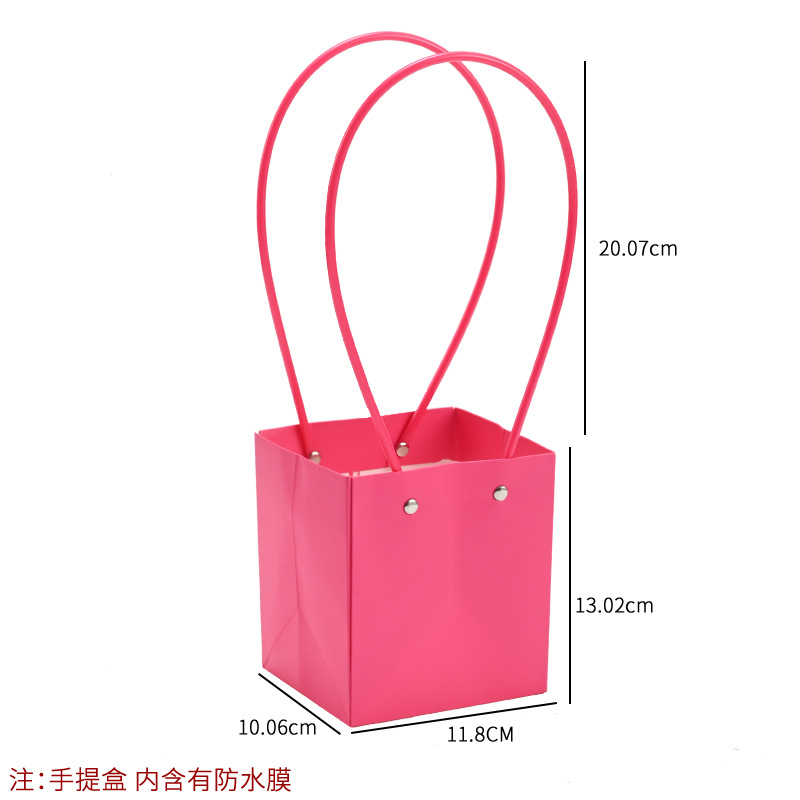 Bolso especial transfronterizo para flores, descuento al por mayor, bolsa trapezoidal de papel kraft impermeable, bolsa de embalaje de regalo, bolsa de ramo