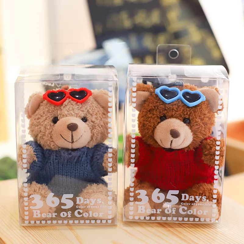 Teddy Bear bolsos colgantes muñecas bolsas de peluche llaveros bolsas de muñecas Teddy Bear muñecas eventos regalos impresión logo