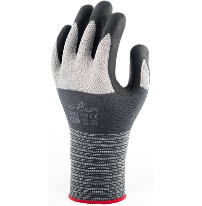 SHOWA尚和381发泡丁腈涂层防滑耐磨舒适透气抓握好家务劳保手套