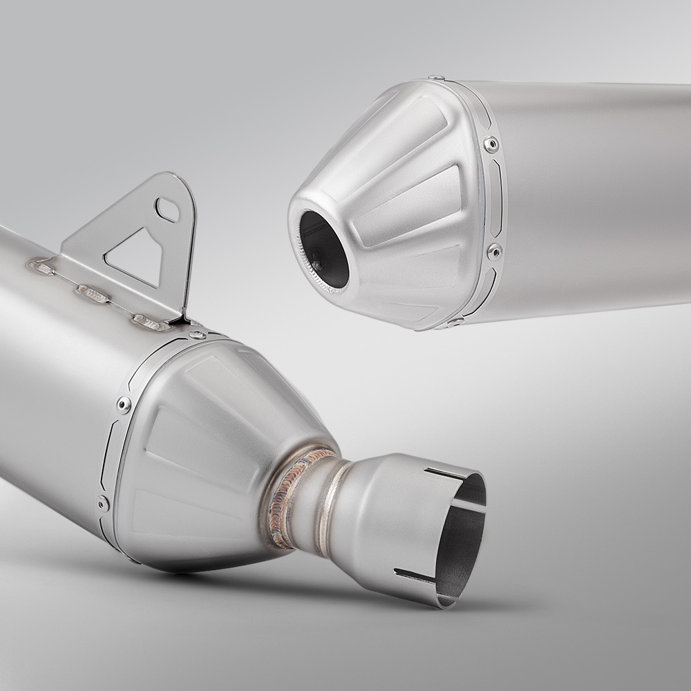 Motorcycle Exhaust Pipe Modification: Kove 800X Stainless Steel Integrated Mid-Tail Section Silencer, Non-Destructive Installation