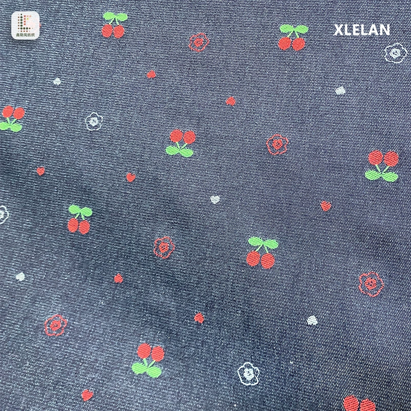 Jacquard denim fabric, cobra pattern, 16S dyed polyester-cotton, non-stretch