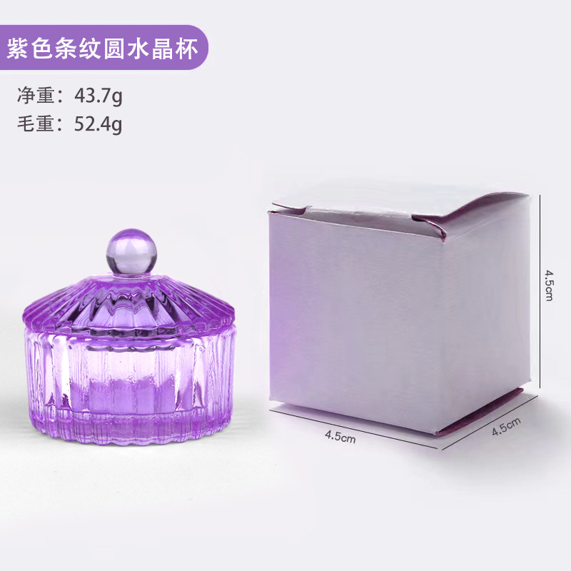 Mejor venta nueva taza de cristal Rosa arte de uñas de cristal taza de cristal con tapa de color plateado taza de cristal de color