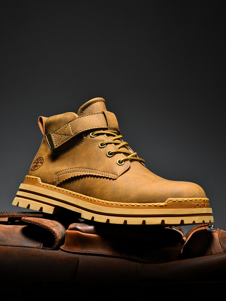 Die neuen Freizeit-Arbeitsschuhe von Zhongbang können nicht in faule große gelbe Stiefel getreten werden_voghion.com