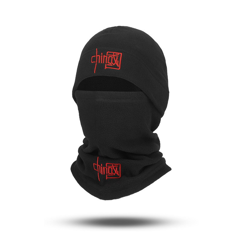 Otoño y invierno sombrero unisex grueso montañismo al aire libre a prueba de viento calentamiento gorra de terciopelo máscara de terciopelo antifrío