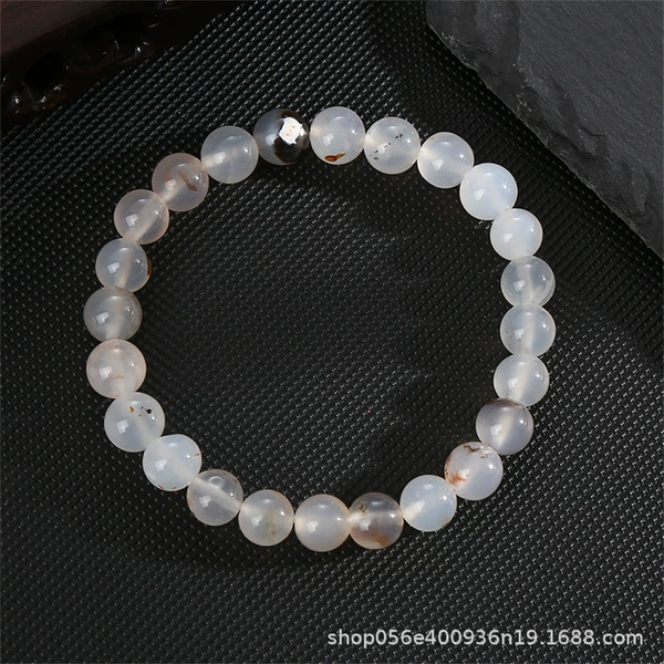 Black and white agate (natural stone)